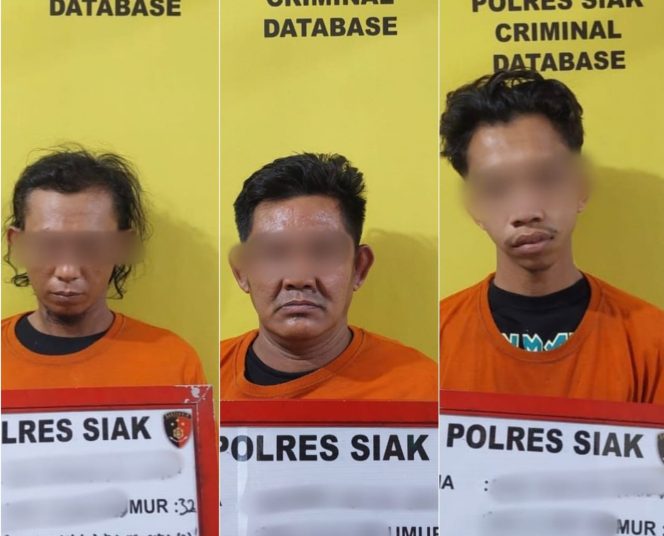 
					Foto : Bandar dan kurir sabu diamankan Satnarkoba Polres Siak