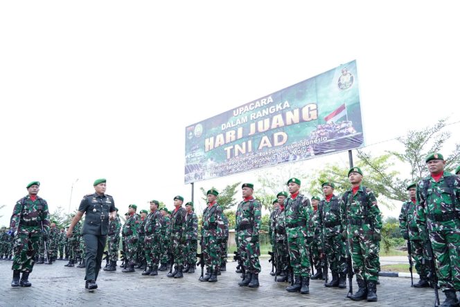 
					Kodim 0322/Siak Gelar Upacara Hari Juang Kartika TNI AD ke-80, Teguhkan Semangat Manunggal Bersama Rakyat