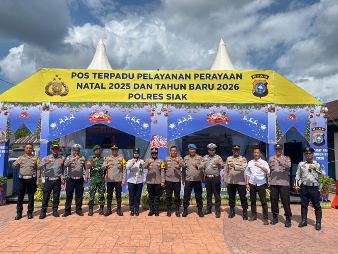 
					Wakapolres Siak Cek Kesiapan Pos Terpadu Nataru 2026, Pastikan Pelayanan Maksimal untuk Masyarakat