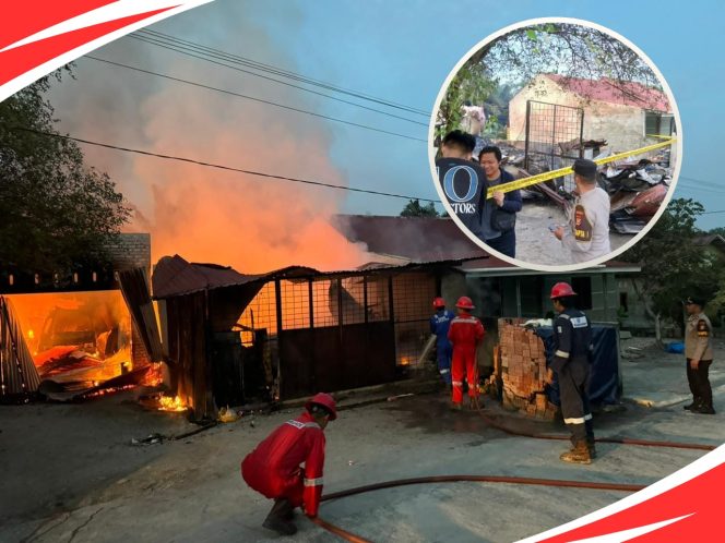 
					Api Ludeskan Rumah Warga Dayun, Polres Siak Sigap Turun ke TKP